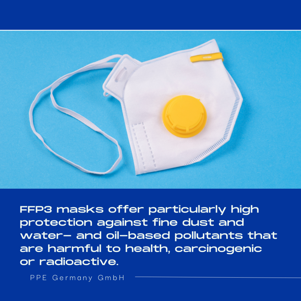PPE Germany - FFP3 mask offer high filter protection