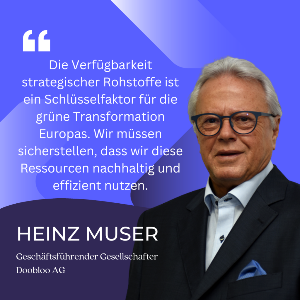 Doobloo AG - Heinz Muser grüne Transformation Europas