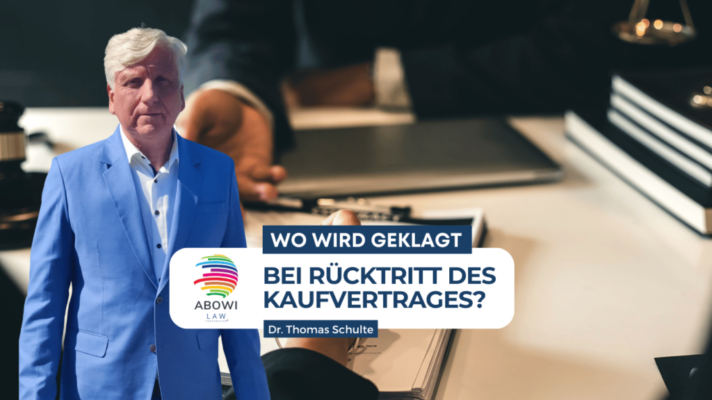 Klagen bei Rücktritt des Kaufvertrages - ABOWI Law