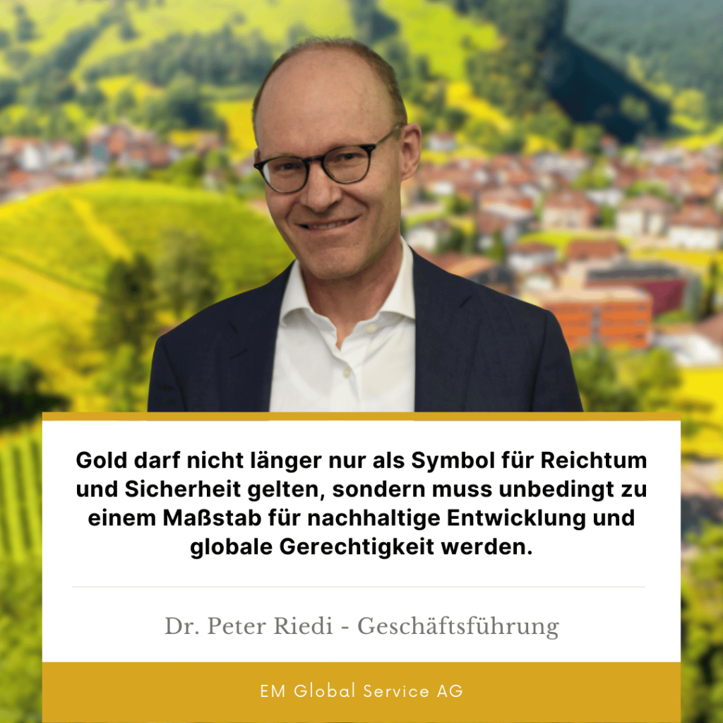 Gold nicht als Symbol für Reichtum - Dr. Peter Riedi