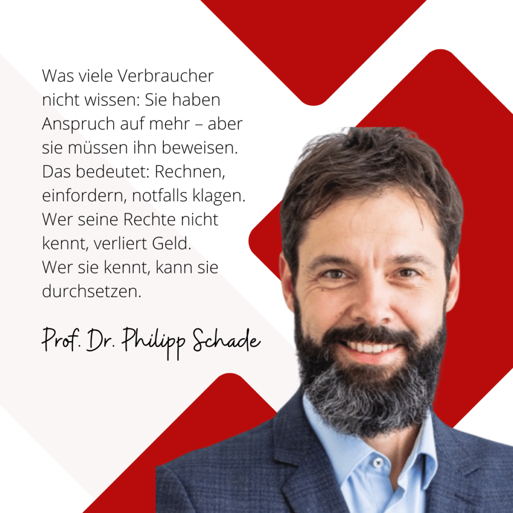 Anspruch für Verbraucher bei Lebensversicherungen - Prof. Dr. Philipp Schade