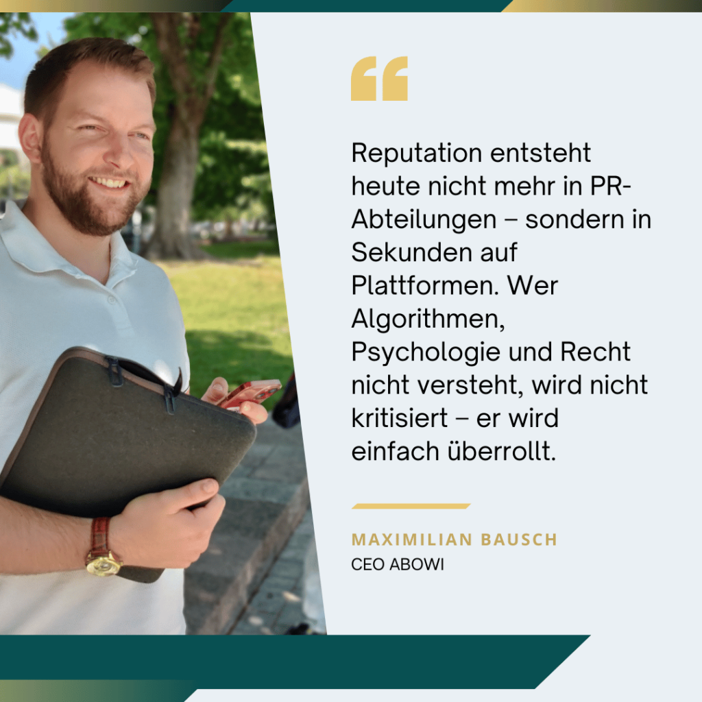 Reputation auf Plattformen - Maximilian Bausch
