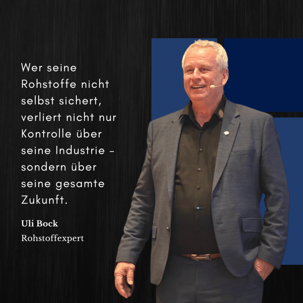 Eigene Rohstoffe sichern - Uli Bock