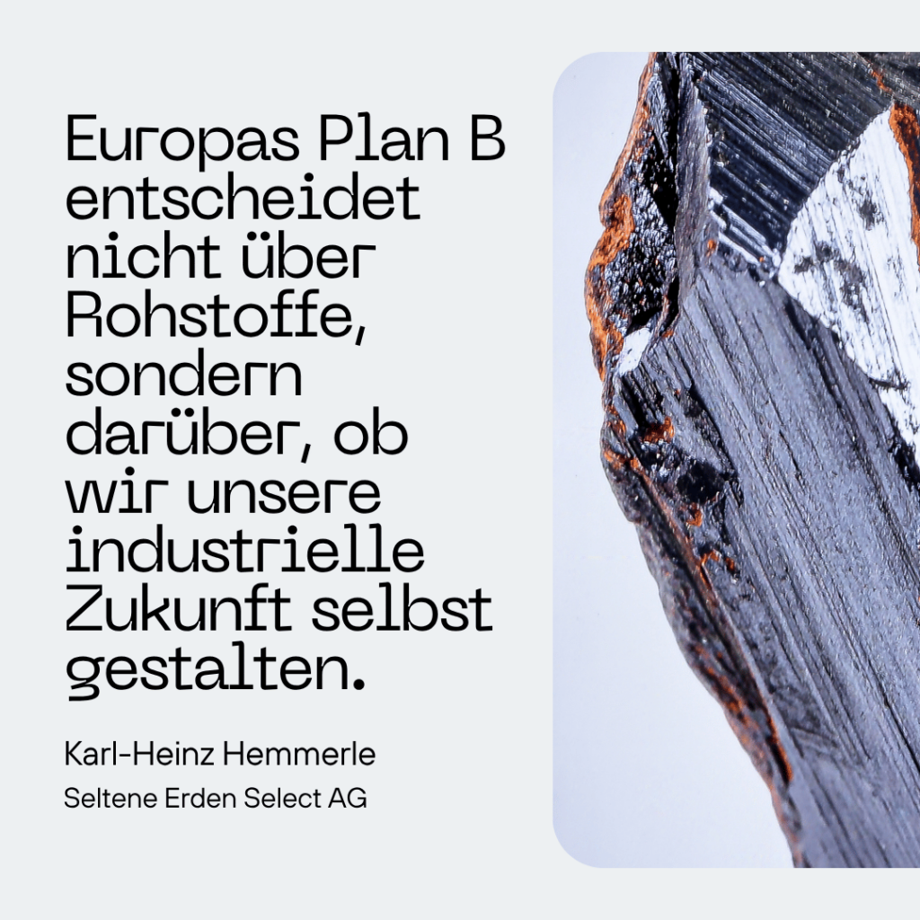 Europas Plan B bei Rohstoffen - Seltene Erden Select AG