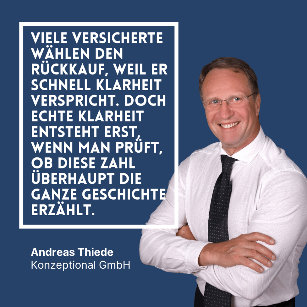 Lebensversicherung Rückkauf - Andreas Thiede