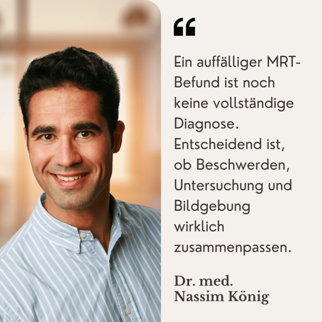 MRT auslesen - Wirbelsäulenchirurg Dr. Nassim König aus Mainz