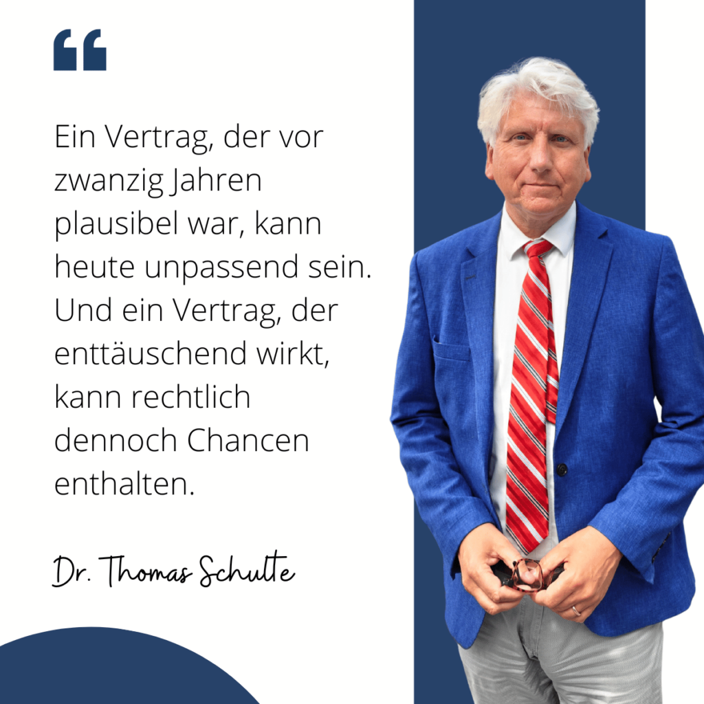 Vertrag Lebensversicherung neu prüfen - Dr Thomas Schulte